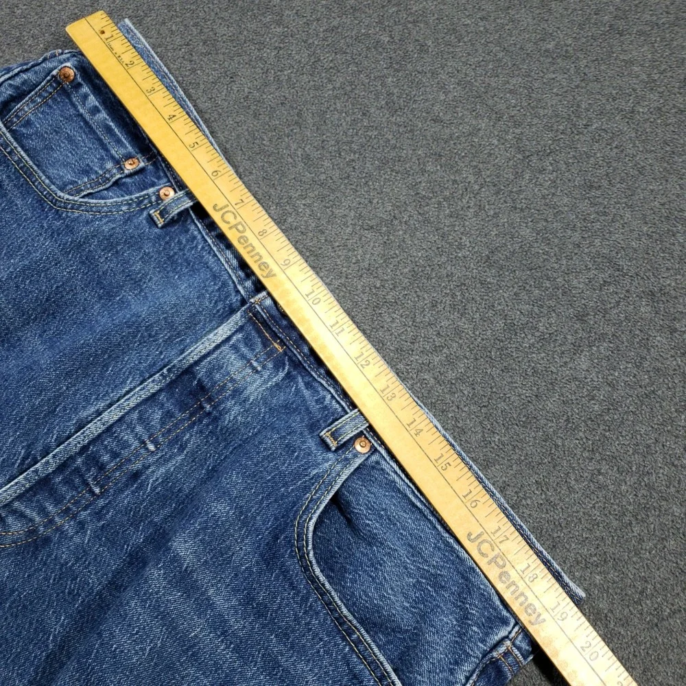 Levi Premium Big E Jeans Mens 38x34 Blue Medium Wash Denim Button Fly‎